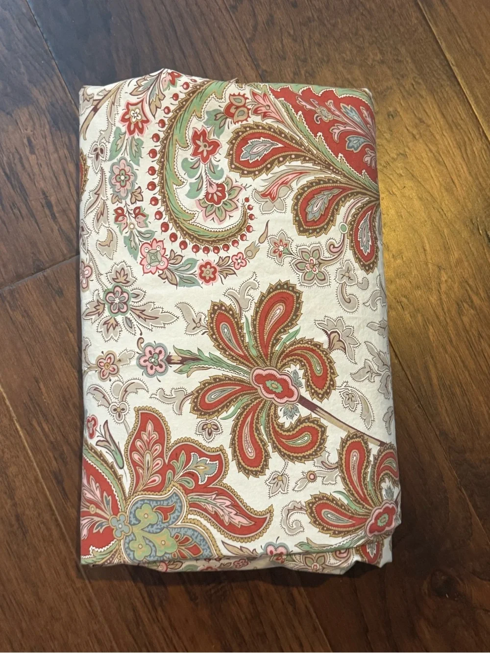 Pottery Barn Charlie Paisley Organic Percale Duvet Cover - Full/Queen